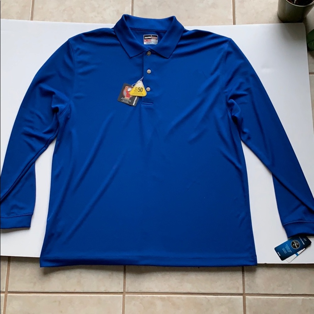 Men’s Grand Slam Golf Long Sleeve Collared Shirt
